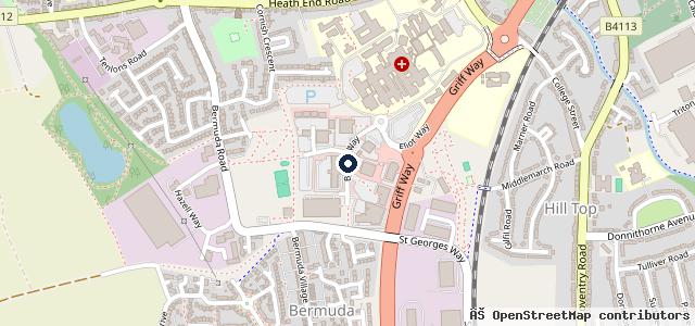 Map showing the location of Listers Toyota Nuneaton