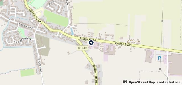 Map showing the location of Dick Hillard Motor Services