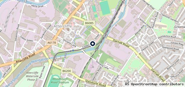 Map showing the location of Don Valley Mot Centre