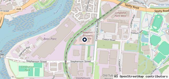 Map showing the location of Drake Mot Centre