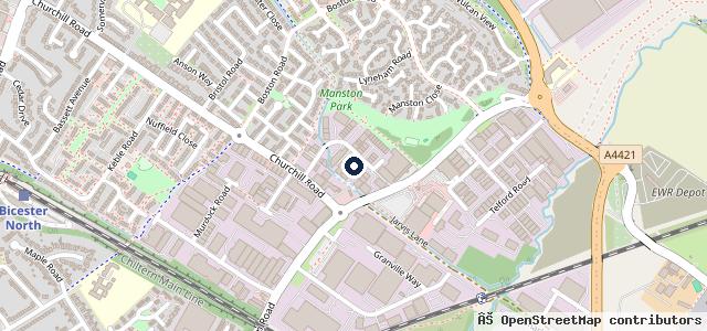 Map showing the location of Reliance Auto Test (Bicester) Ltd