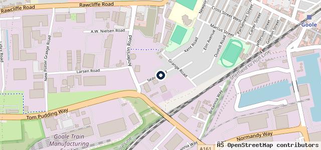 Map showing the location of East Riding of Yorkshire Council Depot