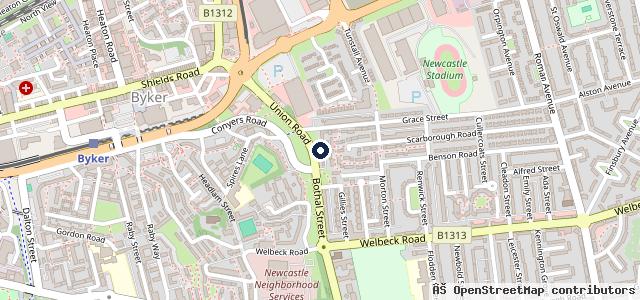 Map showing the location of North East MOT Centre LTD