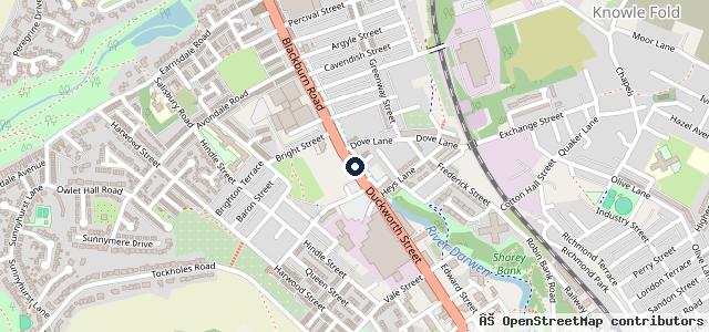 Map showing the location of Tyres World Darwen ltd