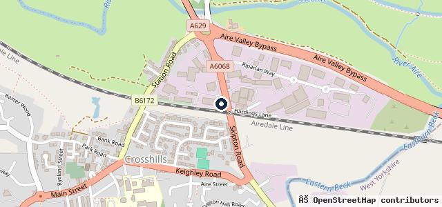 Map showing the location of Just Peugeot Keighley