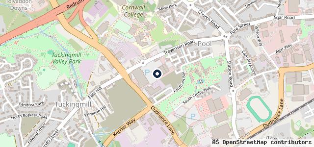Map showing the location of Halfords Autocentre