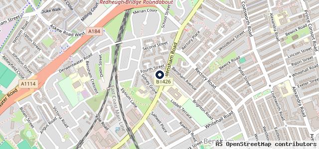 Map showing the location of North East Auto Services - Gateshead
