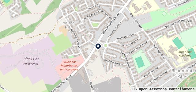 Map showing the location of G K Autos Huddersfield LTD