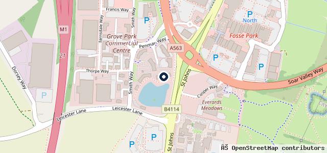Map showing the location of Graypaul Ferrari Nottingham