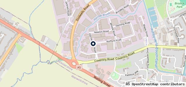 Map showing the location of Greaves & Ellis