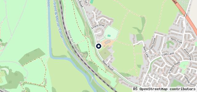 Map showing the location of Haywood Garage