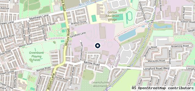 Map showing the location of Recycle for Greater Manchester