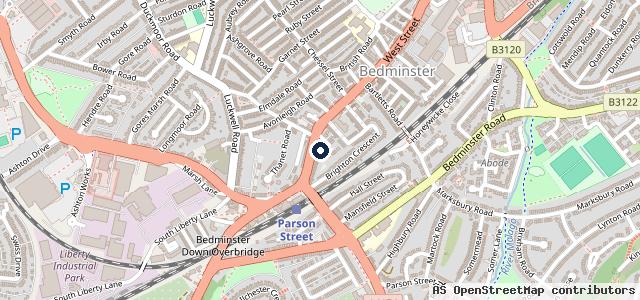 Map showing the location of Halfords Autocentre