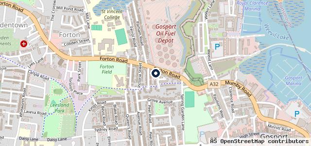 Map showing the location of Trevor Pope Motorcycles