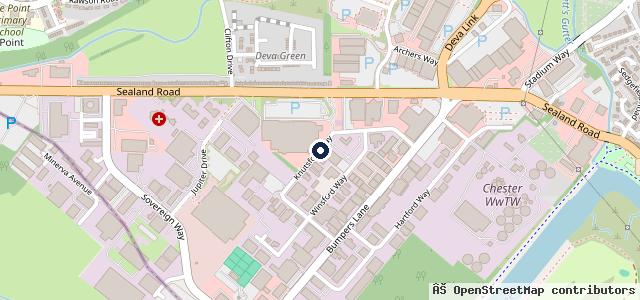Map showing the location of Halliwell Jones Chester BMW