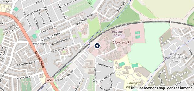 Map showing the location of Harrogate Auto Centre