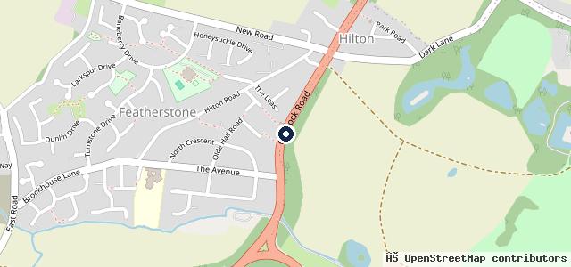 Map showing the location of Hilton Autogas Centre