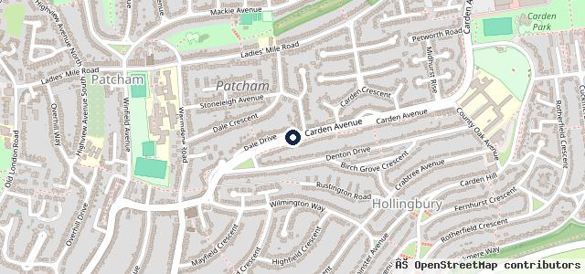 Map showing the location of Hendy Renault Brighton