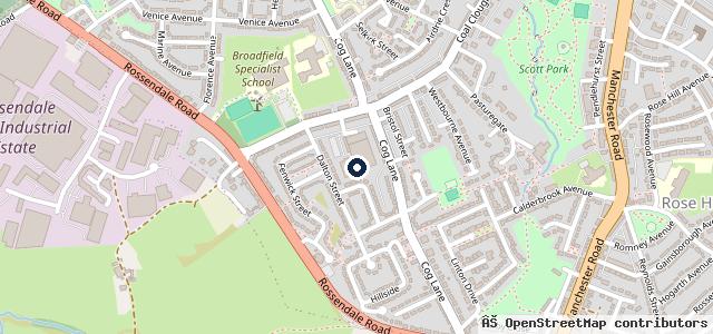 Map showing the location of Hilton Motor Bodies - Scratch and Dent Repair Burnley
