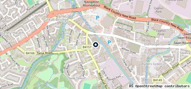 Map showing the location of Ginger Monkey’s Bodyshop