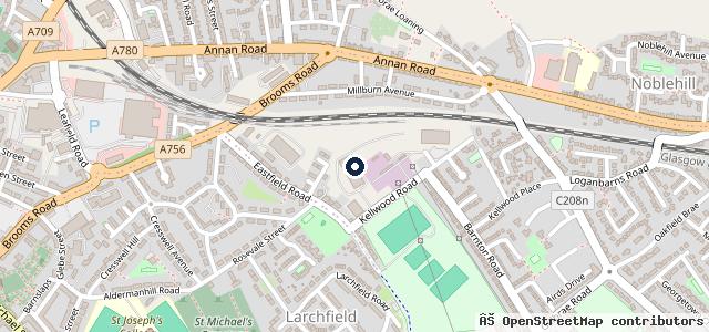 Map showing the location of Car Care Dumfries