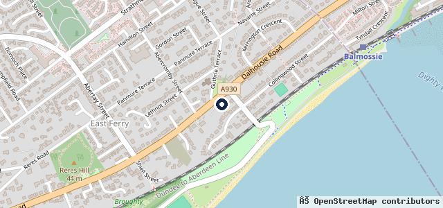 Map showing the location of Barnhill Garage