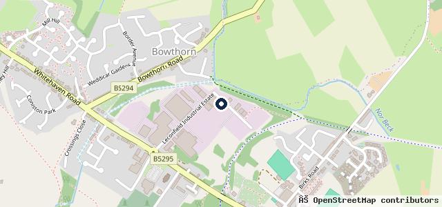 Map showing the location of JR Auto Refinishers