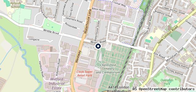 Map showing the location of Nook Service Station