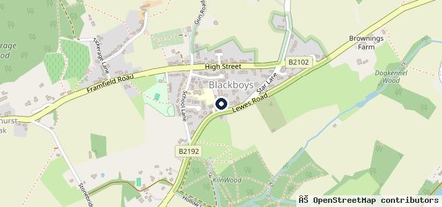 Map showing the location of Blackboys Service Station Ltd