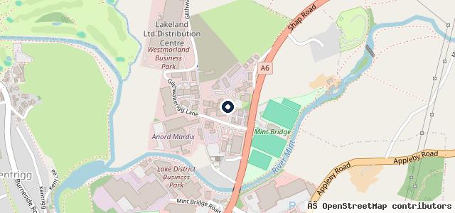 Map showing the location of Kendal Autobody Ltd