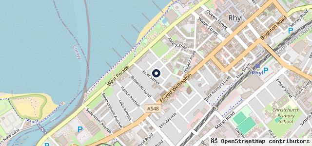 Map showing the location of Kerbside Motors