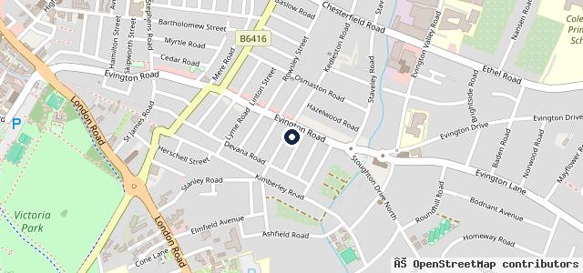 Map showing the location of Kingston MOT & Repair Centre Leicester