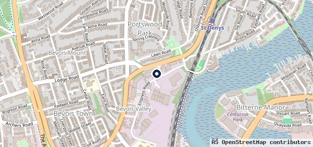 Map showing the location of South Hants Garage Services