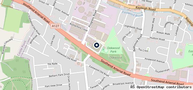 Map showing the location of Mercedes-Benz of Southend