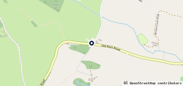 Map showing the location of Lanes of Abergavenny