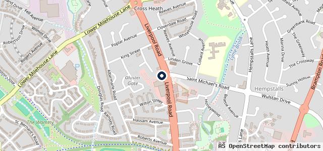 Map showing the location of Castle Garage Staffs Ltd
