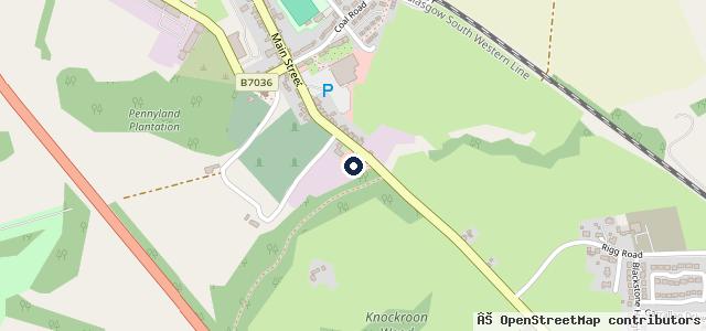 Map showing the location of Bridgend Garage (Auchinleck) Ltd