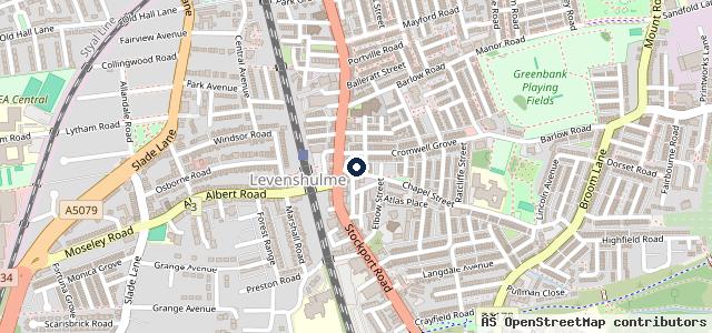 Map showing the location of Levenshulme Auto Repair Centre