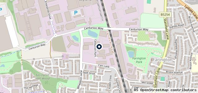 Map showing the location of Leyland Garage Service Centre