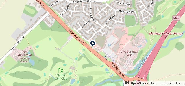 Map showing the location of Listers Land Rover Solihull