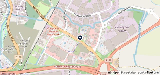 Map showing the location of Listers BMW King's Lynn