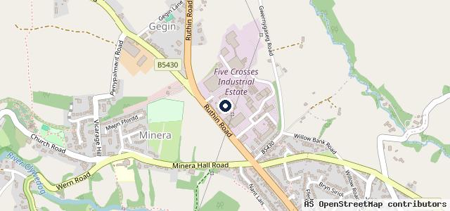 Map showing the location of Minera Tyres and Exhausts Limited