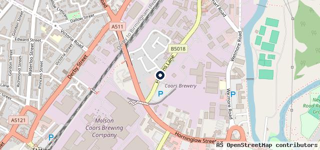 Map showing the location of M & P Mot Testing