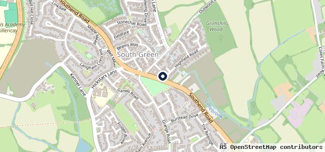 Map showing the location of Main Road Garage