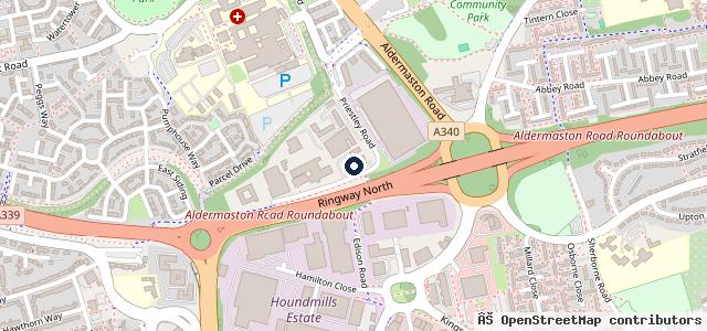 Map showing the location of Mercedes-Benz of Basingstoke