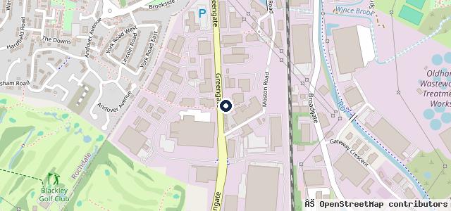 Map showing the location of Middleton Car Centre