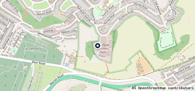 Map showing the location of MOTEST Brighton