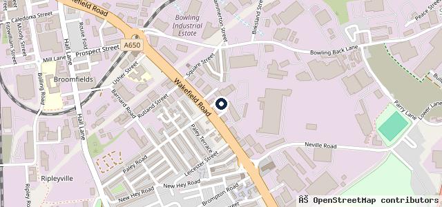 Map showing the location of Napoleon Garage (BD4) LTD