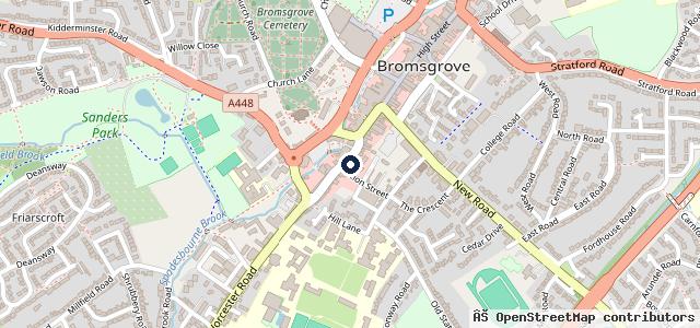 Map showing the location of Paul Rigby Hyundai Bromsgrove