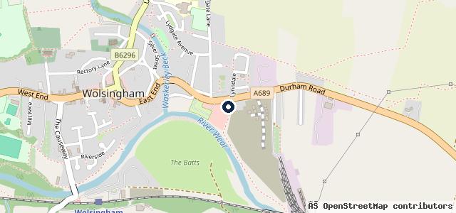 Map showing the location of Robsons Caravans and Motorhomes